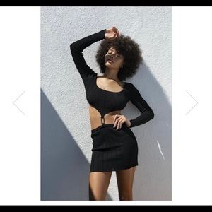 Aya Muse black cut out Luna dress